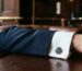 cufflink on suit