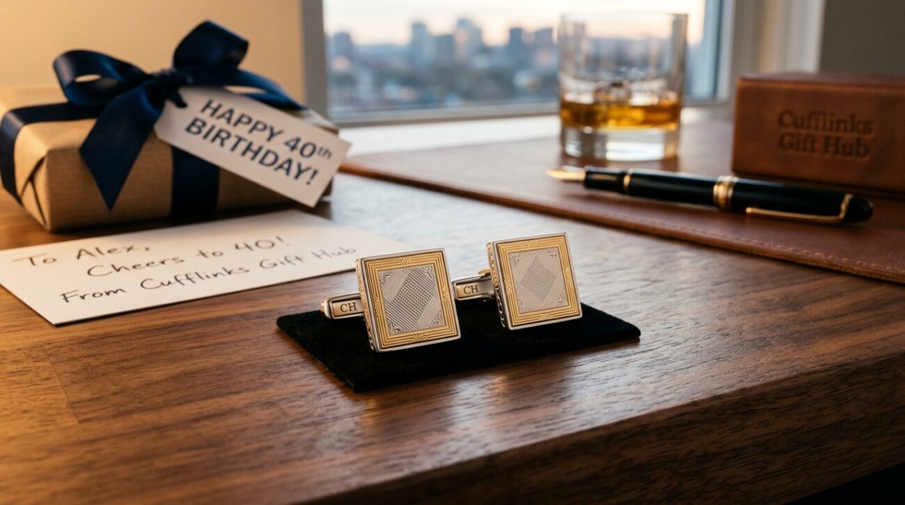 cufflinks 40th birthday