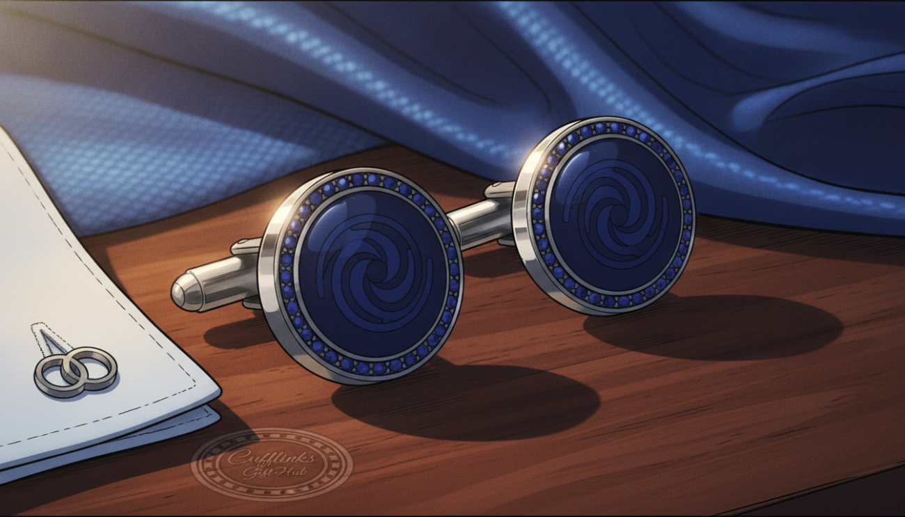 cufflinks navy