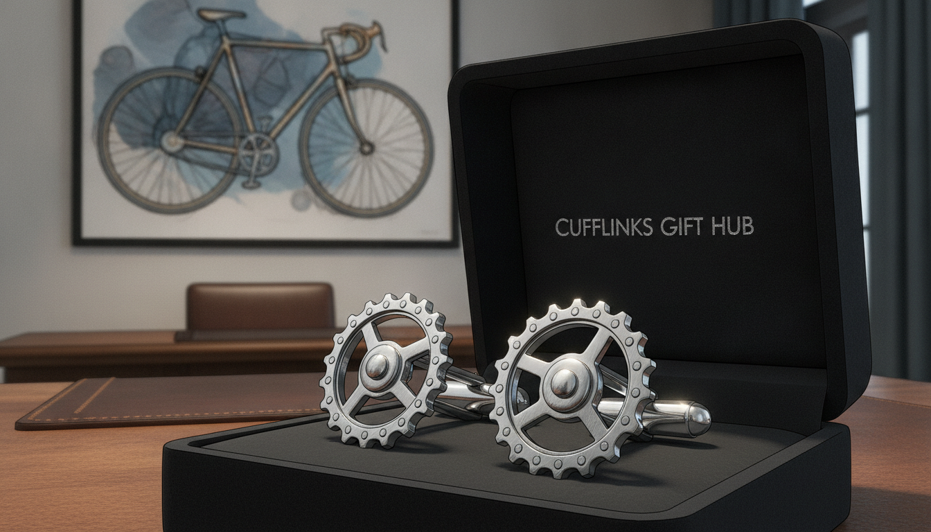cycling cufflinks