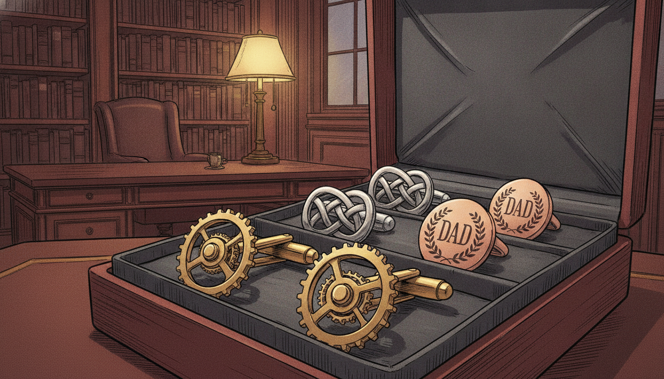 father cufflinks