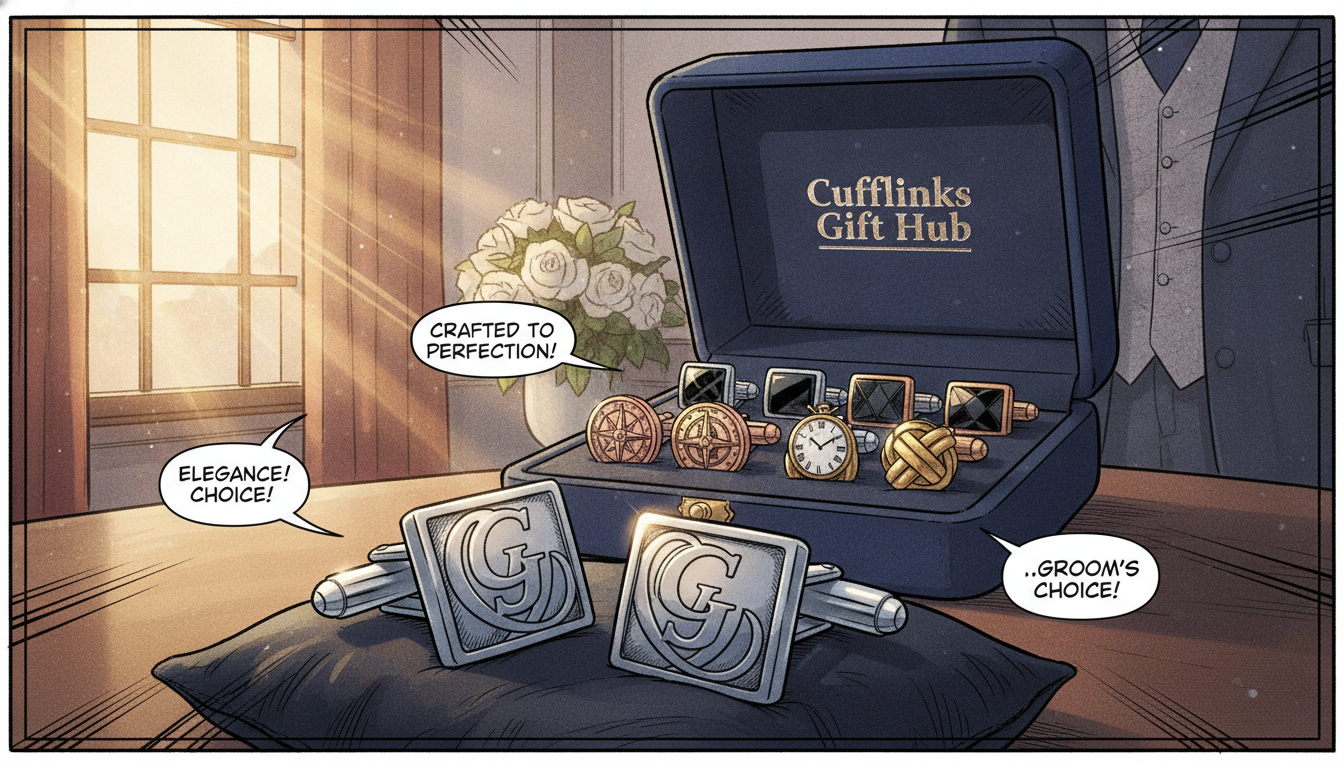 groom cufflinks