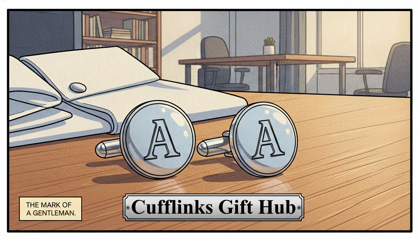 initial cufflinks for men