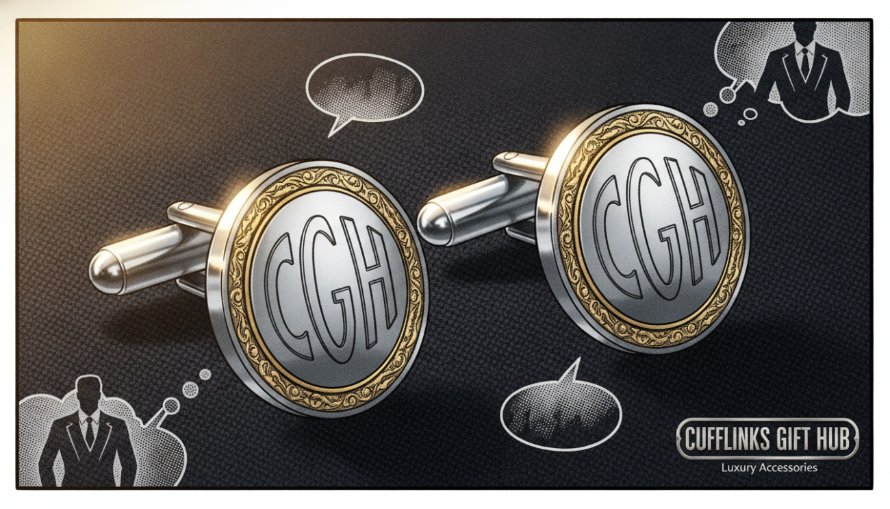 letter cufflinks