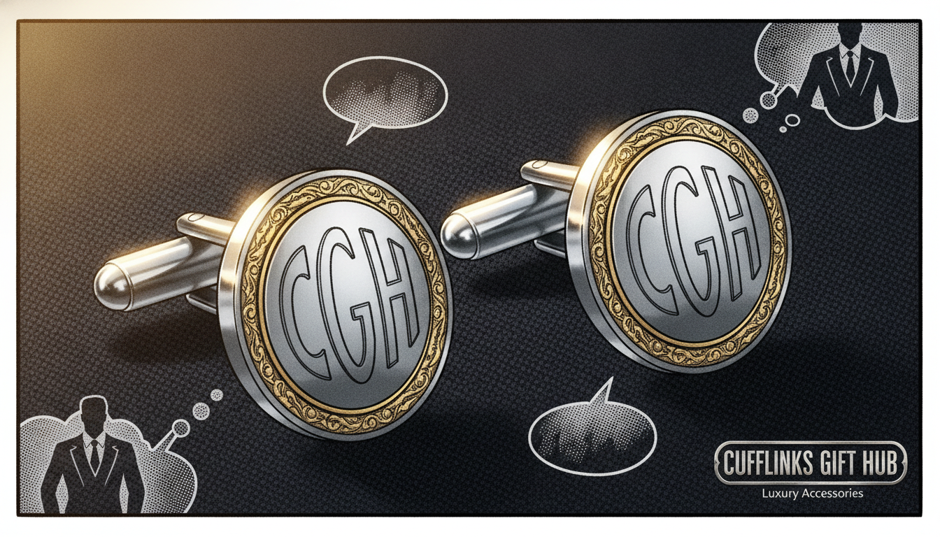 letter cufflinks