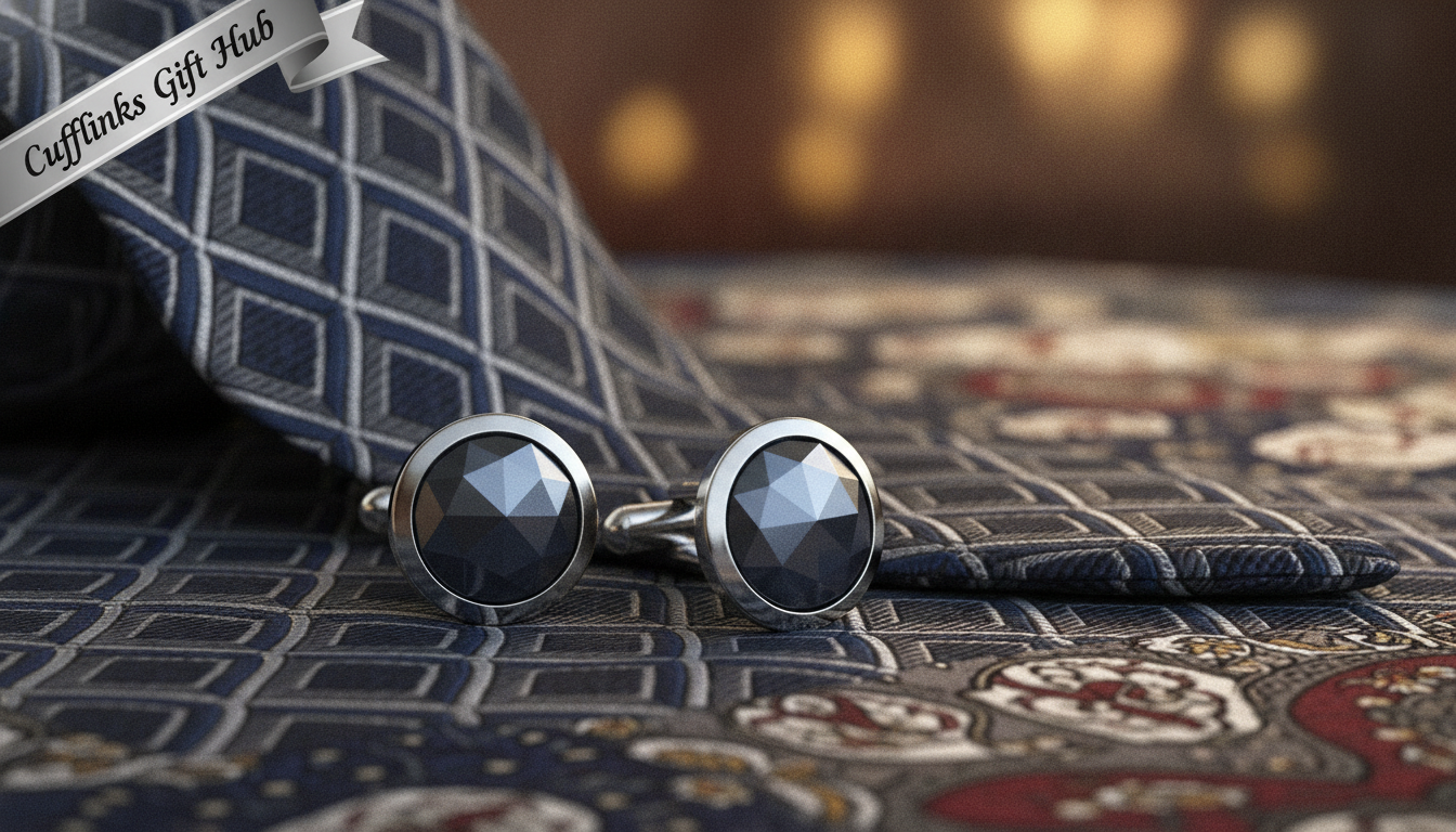 mens tie and cufflink set