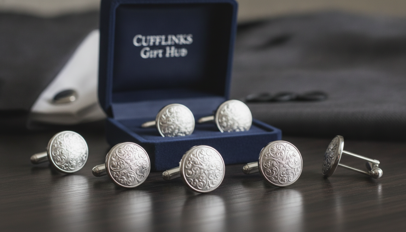 silver men's cufflinks