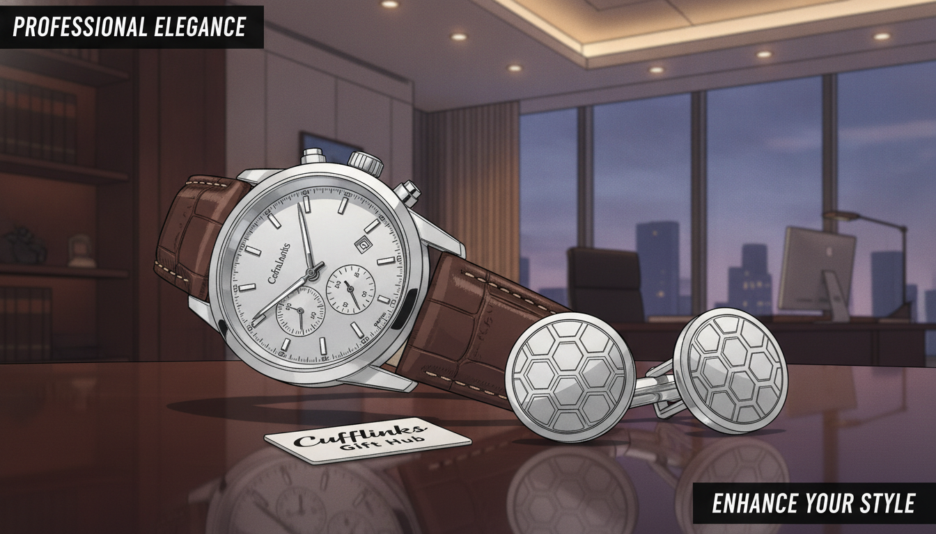 watch and cufflinks
