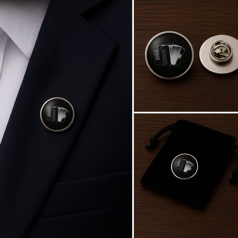 Accordion Lapel Pin Badge