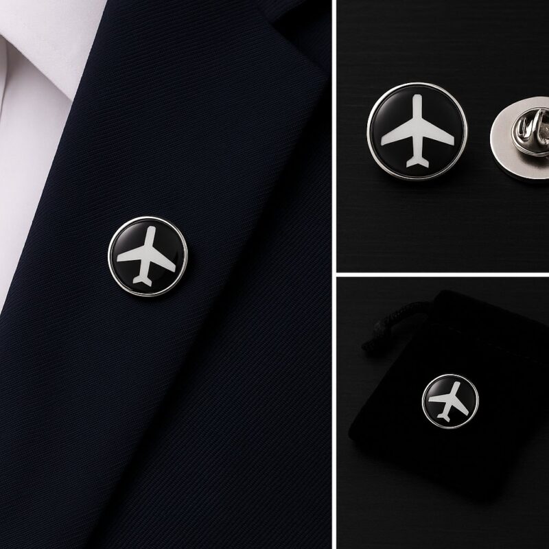 Aeroplane Lapel Pin Badge