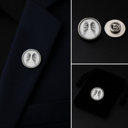 Angel Wings Lapel Pin Badge