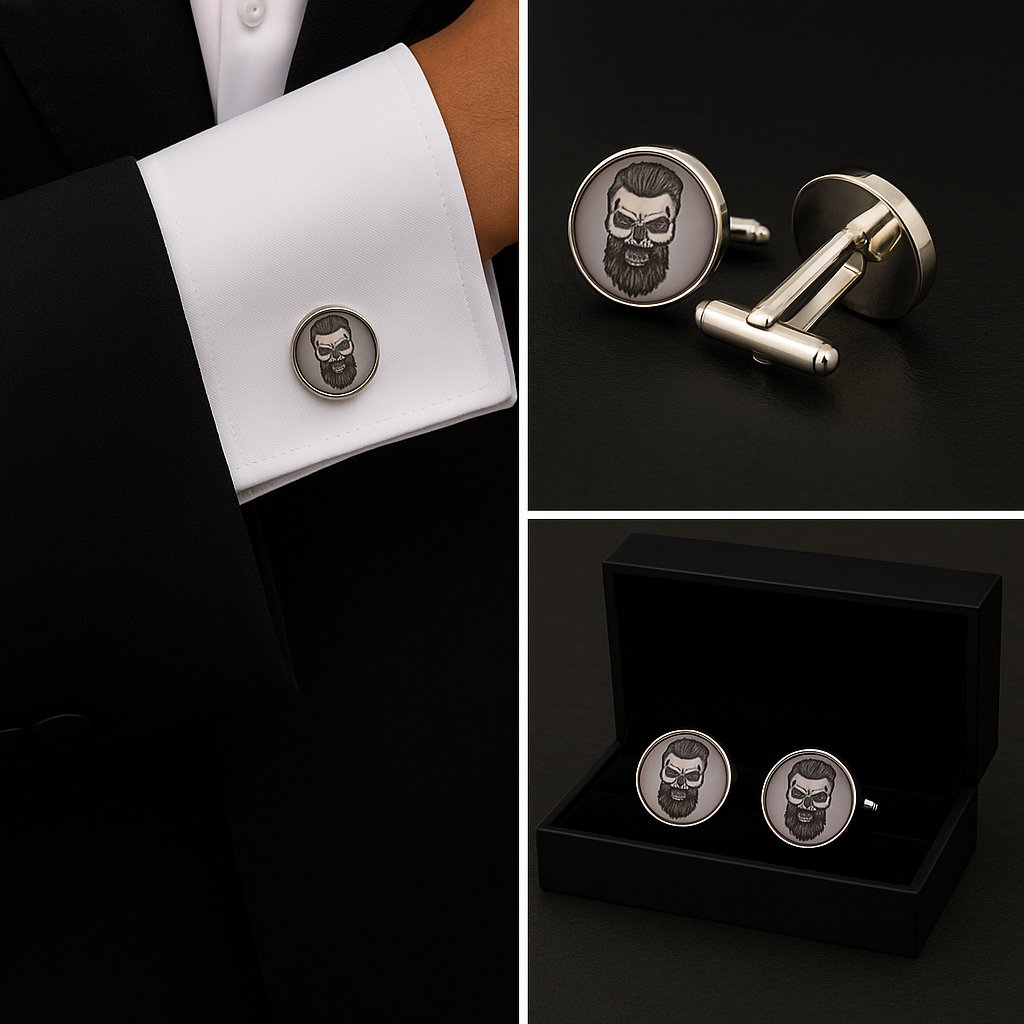 Bearded Skull Cufflinks Bearded Skull Cufflinks