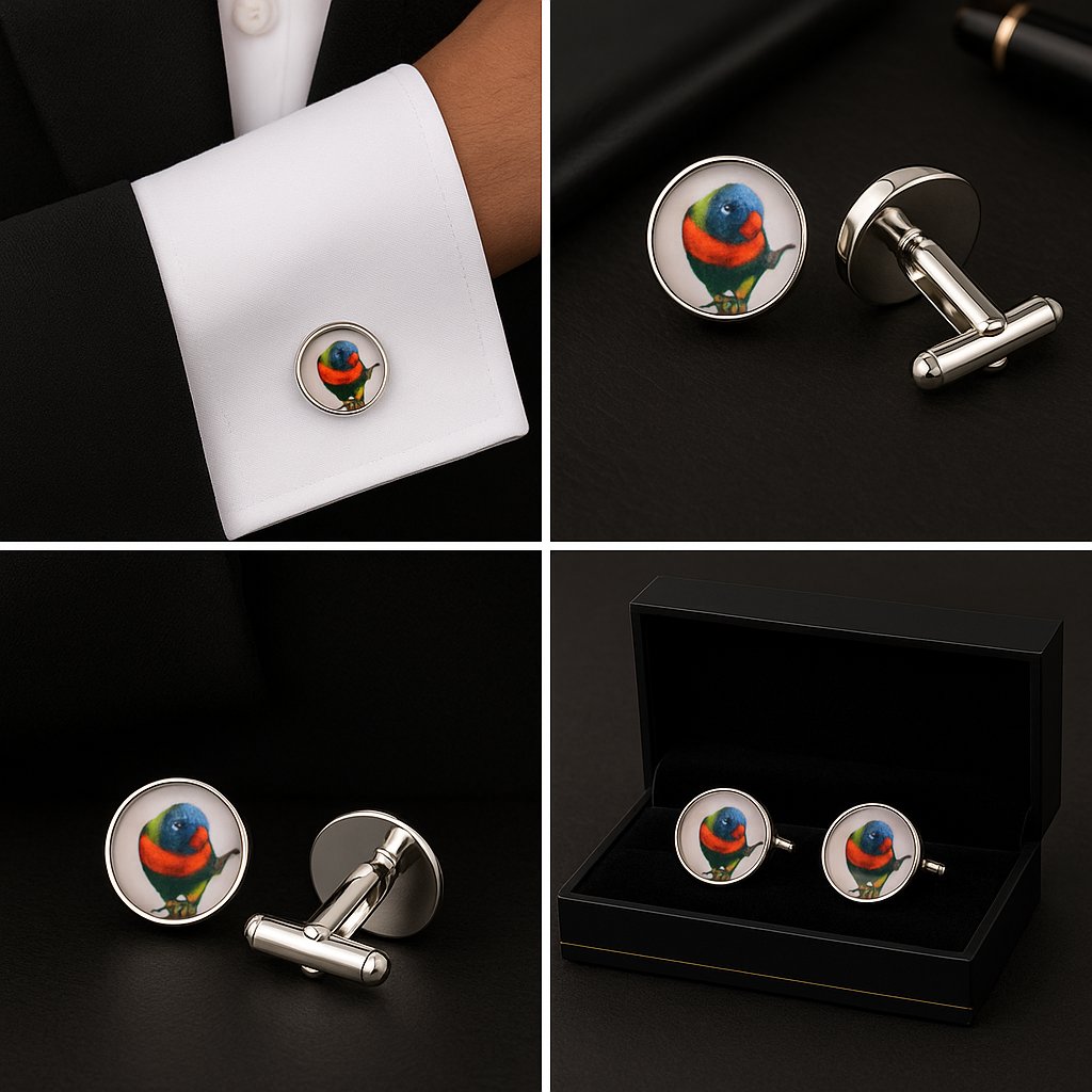 Bird Parrot Cufflinks Bird Parrot Cufflinks