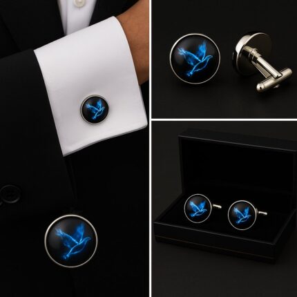 Bird Pigeon Art Cufflinks