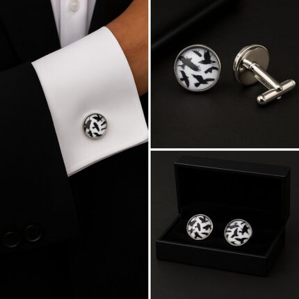 Bird Silhouette Cufflinks