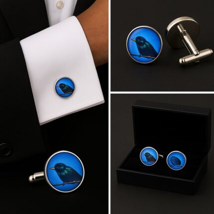 Bird Starling Cufflinks
