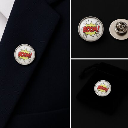 Boom Lapel Pin Badge
