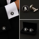 Bowling Black & White Cufflinks