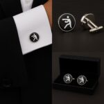 Boxing Black & White Cufflinks