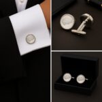 Brain White Cufflinks