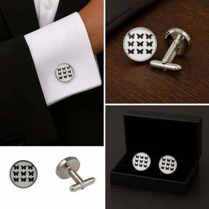 Butterfly Silhouette Cufflinks