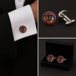 Camera Lens Brown Eye Cufflinks