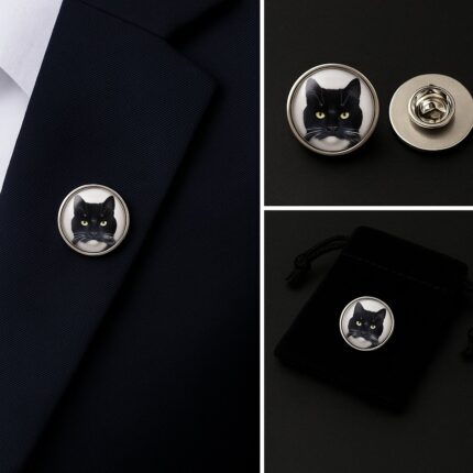 Cat Lapel Pin Badge