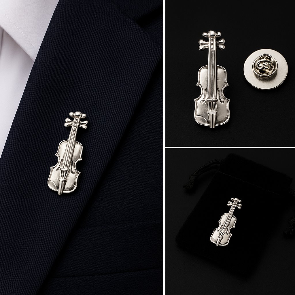 Cello Lapel Pin Badge Cello Lapel Pin Badge