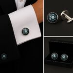 Clock Pattern Cufflinks