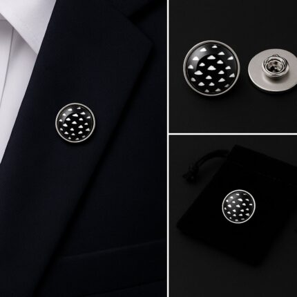 Clouds Lapel Pin Badge