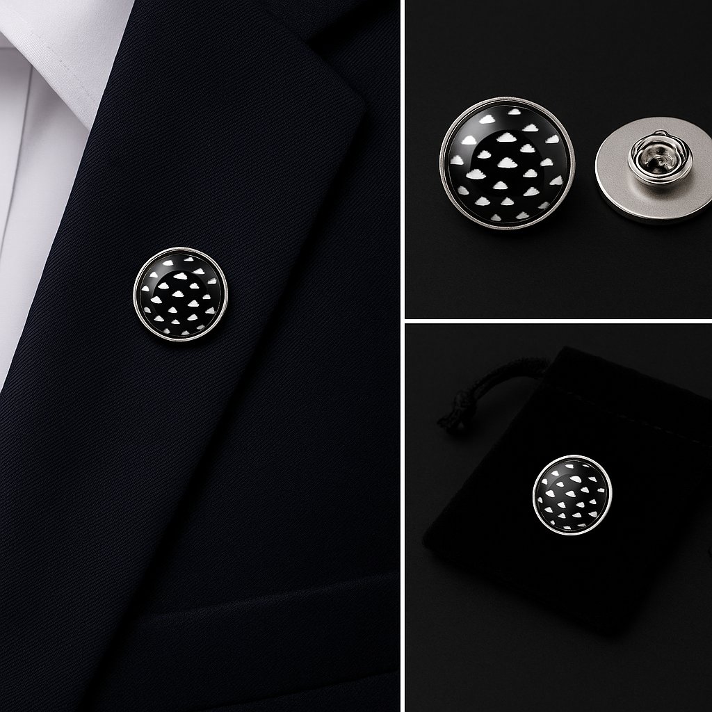Clouds Lapel Pin Badge Clouds Lapel Pin Badge