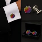 Colourful Beach Cufflinks