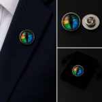 Colourful Eye Lapel Pin Badge