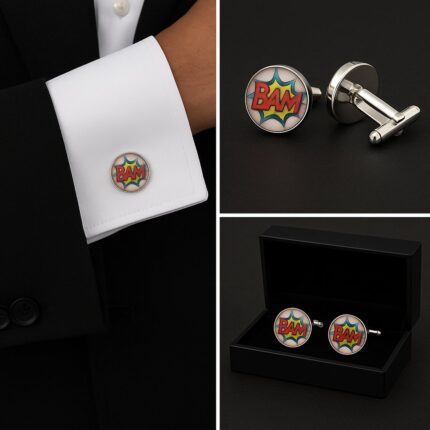 Comic Book Bam Cufflinks