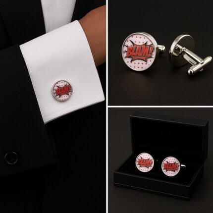 Comic Book Blam Cufflinks