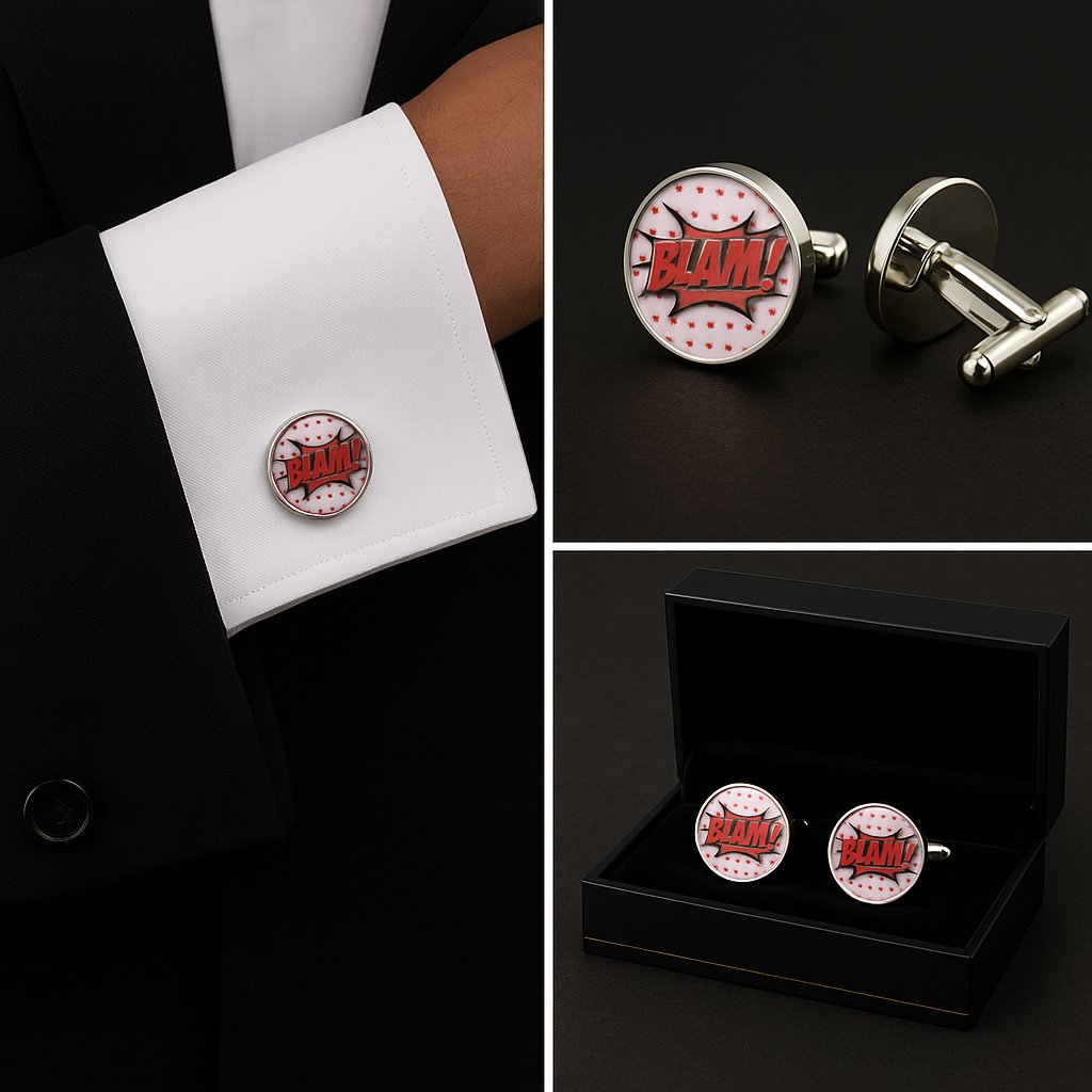 Comic Book Blam Cufflinks Comic Book Blam Cufflinks