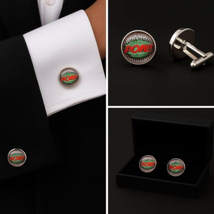 Comic Book Pow Cufflinks