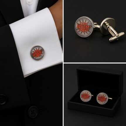Comic Book Wham Cufflinks