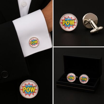 Comic Boom Pow Cufflinks