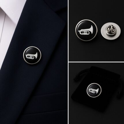 Cornet Lapel Pin Badge