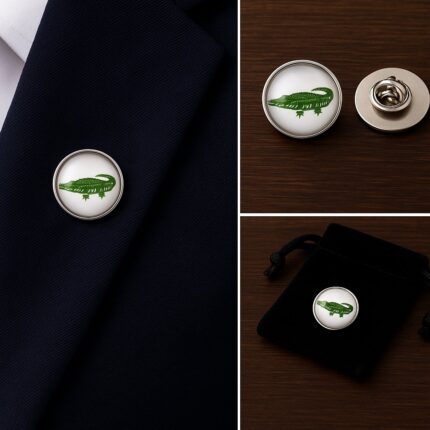 Crocodile Lapel Pin Badge