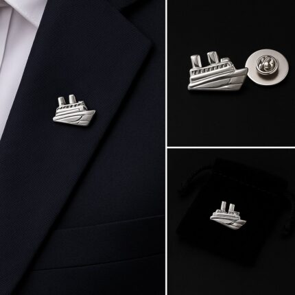 Cruise Liner Lapel Pin Badge
