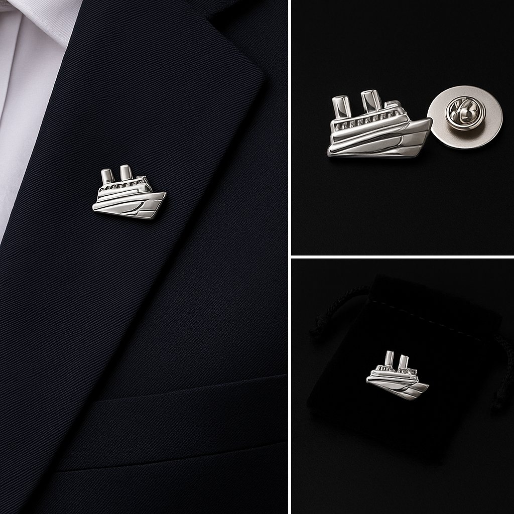Cruise Liner Lapel Pin Badge Cruise Liner Lapel Pin Badge