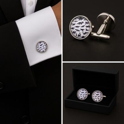 Dinosaur Silhouette Cufflinks