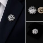Dinosaur Silhouette Lapel Pin Badge