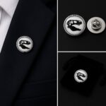 Dinosaur Skull Lapel Pin Badge
