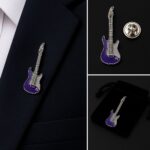 Electric Guitar Lapel Pin Badge
