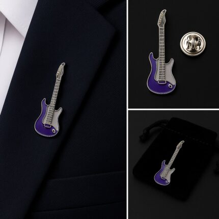 Electric Guitar Lapel Pin Badge