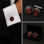 Electric Guitar Red Cufflinks