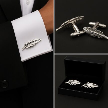 Feather Cufflinks